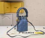 FENDI mini bucket bag 0189 Blue - 图片 2