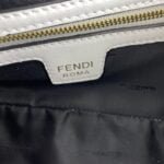 FENDI BAGUETTE Embossed design White Handbag F0191 Size: 26x5x15cm - 图片 2
