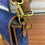 FENDI Baguette F embroidery Dark Blue shoulderbag F2029 Size: 26*5*15CM - 图片 8