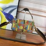 FENDI Baguette Rainbow F embroidery colors shoulderbag F2029 Size: 26*5*15CM - 图片 6