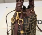 FENDI mini bucket bag 0189 Brown - 图片 3