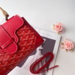 Goyard mini Saigon Red Saddle bag Size:22*8*15cm - 图片 7
