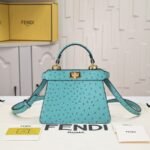 FENDI Peekaboo Light Green 23ss 335 Size: 20*15cm