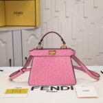 FENDI Peekaboo Pink 23ss 335 Size: 20*15cm