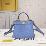 FENDI Peekaboo Blue 23ss 335 Size: 20*15cm