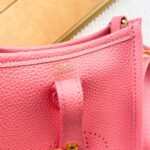 Hermès Evelyn TOGO mini phone bag Pink 336 size: 18*12.5*4cm - 图片 3