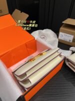 Hermès Constance Swift cowhide leather white Gold hardware size: 23cm/19cm - 图片 5