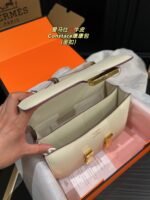 Hermès Constance Swift cowhide leather white Gold hardware size: 23cm/19cm - 图片 6