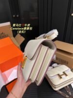 Hermès Constance Swift cowhide leather white Gold hardware size: 23cm/19cm - 图片 7
