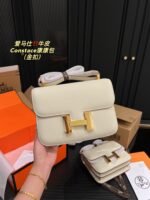 Hermès Constance Swift cowhide leather white Gold hardware size: 23cm/19cm - 图片 10