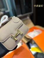 Hermès Constance Swift cowhide leather Gold hardware Grey size: 23*17cm/19*15cm - 图片 6