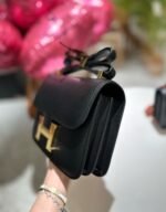 Hermès Constance cowhide leather Gold hardware Black size: 24cm/20cm - 图片 8