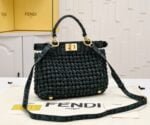 FENDI peekaboo knit Classic handbag 0363 Size: 23*7*18cm - 图片 5