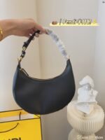 FENDI half moon bag Underarm bag Black Size: 28*16cm - 图片 9