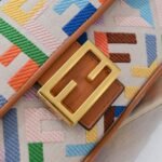 FENDI baguette bag Colorful rainbow F embroidery colors F2029 SIZE:26*5*15CM - 图片 3