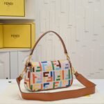 FENDI baguette bag Colorful rainbow F embroidery colors F2029 SIZE:26*5*15CM - 图片 8