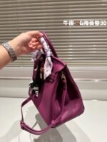 Hermès Birkin Togo Calf Gold Hardware Actino violet size: 30????????/ 25???????? - 图片 3