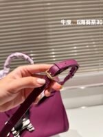 Hermès Birkin Togo Calf Gold Hardware Actino violet size: 30????????/ 25???????? - 图片 5