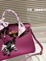 Hermès Birkin Togo Calf Gold Hardware Actino violet size: 30????????/ 25???????? - 图片 7