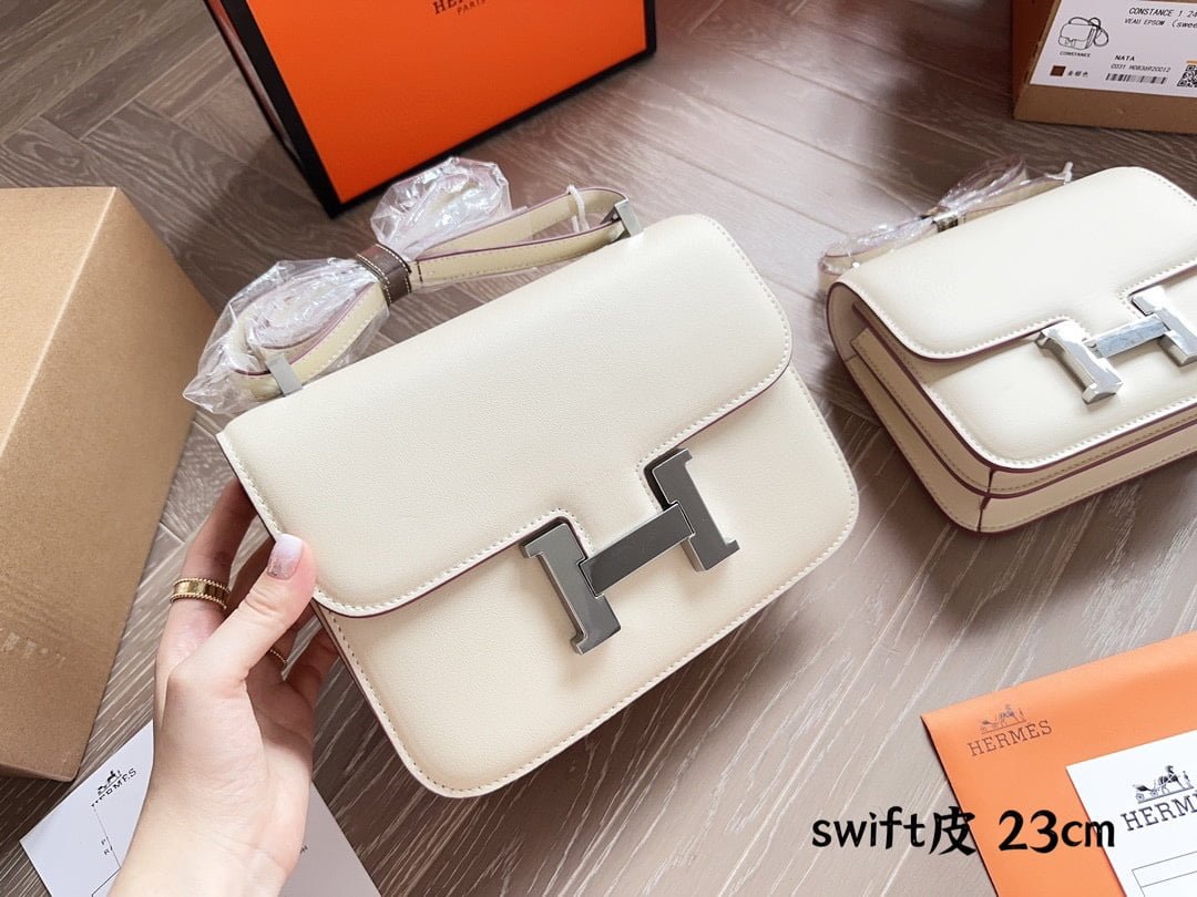 i1695135582_173_1 Hermès Constance Swift cowhide leather white size: 23cm/18cm - 图片 1