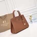 Burberry tote calfskin bag 8376 brown size: 27 * 11 * 20 cm - 图片 4