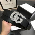 Gucci Crystal diamond buckle belt