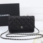 Chanel woc Classic Fortune Crossbody bag caviar with sliver hardware Size: W19*H12*D4cm