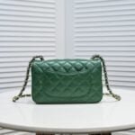 Chanel Lamb skin chain crossbody bag green 1116 SIZE: 20*14*7cm - 图片 4