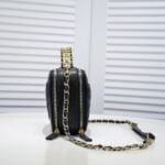 Chanel Caviar alphabet Camera chain crossbody black handle bag - 图片 3
