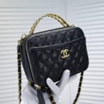 Chanel Caviar alphabet Camera chain crossbody black handle bag - 图片 2