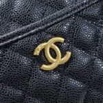 Chanel Caviar alphabet Camera chain crossbody black handle bag - 图片 6
