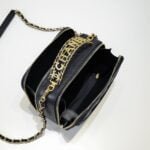 Chanel Caviar alphabet Camera chain crossbody black handle bag - 图片 7