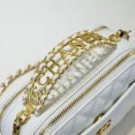 Chanel Caviar alphabet Camera chain crossbody White handle bag - 图片 7