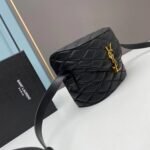 YSL JUNE Quilted sheep leather box bag with gold hardware 710080 size: 19 *15 *8cm - 图片 2