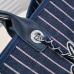 Chanel new beach bag denim bag navy blue 67178-7size: 48*38*30*14cm - 图片 7