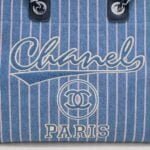 Chanel new beach bag denim bag Black with little wallet size: 48*38*30*14cm - 图片 6