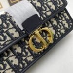 Dior 30 Montaigne Clamshell canvas crossbody bag Shoulder bag 1Y0282 size: 21.5*12*6cm - 图片 6