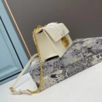 Dior 30 Montaigne Clamshell leather crossbody bag Shoulder bag white 1Y0282 size: 21.5*12*6cm - 图片 2