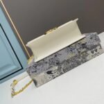 Dior 30 Montaigne Clamshell leather crossbody bag Shoulder bag white 1Y0282 size: 21.5*12*6cm - 图片 4