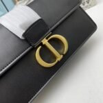 Dior 30 Montaigne Clamshell leather crossbody bag Shoulder bag black1Y0282 size: 21.5*12*6cm - 图片 5