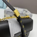 Dior 30 Montaigne Clamshell leather crossbody bag Shoulder bag black1Y0282 size: 21.5*12*6cm - 图片 6