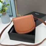 YSL saddle cowhide leather shoulder bag 0233 brown size: 19*16*6cm - 图片 3