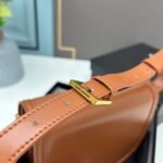 YSL saddle cowhide leather shoulder bag 0233 brown size: 19*16*6cm - 图片 6