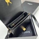 YSL saddle cowhide leather shoulder bag 0233 black size: 19*16*6cm - 图片 7