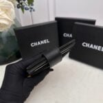 Chanel leather short card bag with gold and sliver hardware 609 size: 12*9cm - 图片 4