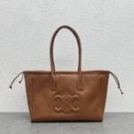 CELINE CABAS TRIOMPHE Draw the rope Tote Bag Shoulder bag Brown Size: 44 * 28 * 18cm