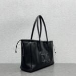 CELINE CABAS TRIOMPHE Draw the rope Tote Bag Shoulder bag Black Size: 44 * 28 * 18cm - 图片 2