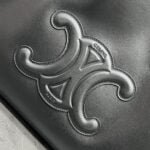 CELINE CABAS TRIOMPHE Draw the rope Tote Bag Shoulder bag Black Size: 44 * 28 * 18cm - 图片 6