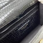 YSL Kat crocodile chain strap shoulder bag with gold hardware 7219 black size: 20*14*5cm/24*15*6cm - 图片 9