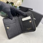 YSL Kat caviar Short round zip wallet 1890 black size: 12*10*3CM - 图片 8